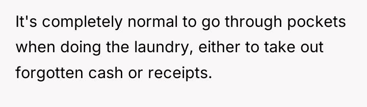 It's completely normal to go through pockets when doing the...