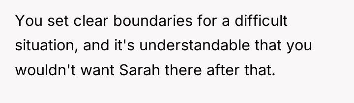 You set clear boundaries for a difficult situation, and it's...