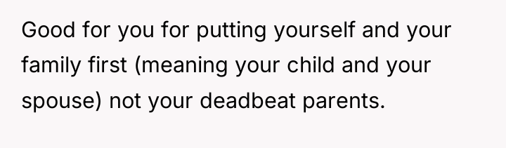 Good for you for putting yourself and your family first...