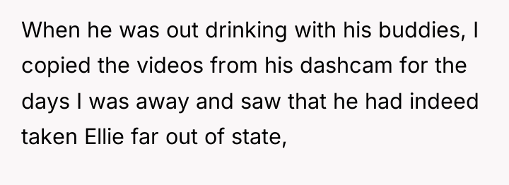 When he was out drinking with his buddies, I copied...