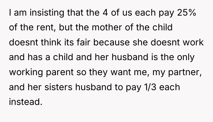 I am insisting that the 4 of us each pay...