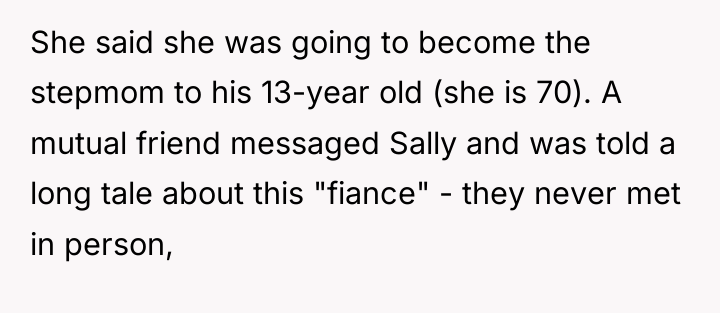 She said she was going to become the stepmom to...