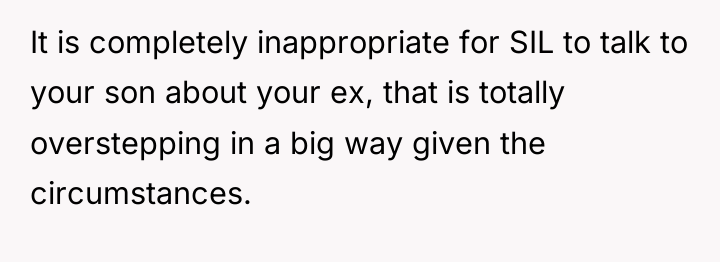 It is completely inappropriate for SIL to talk to your...