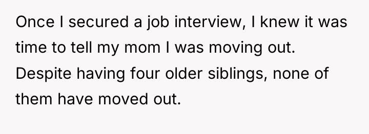 Once I secured a job interview, I knew it was...