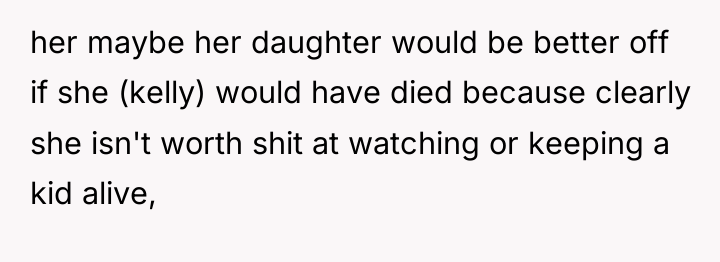 her maybe her daughter would be better off if she...