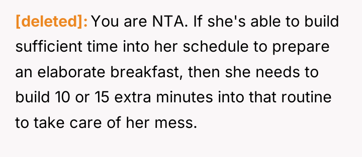 [deleted] You are NTA. If she's able to build sufficient...