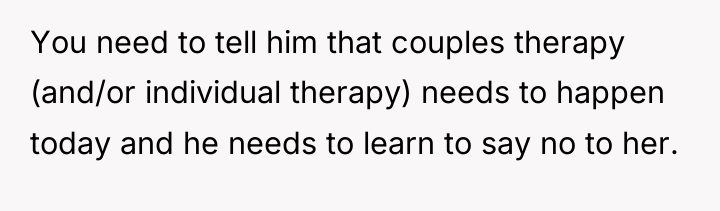 You need to tell him that couples therapy (and/or individual...