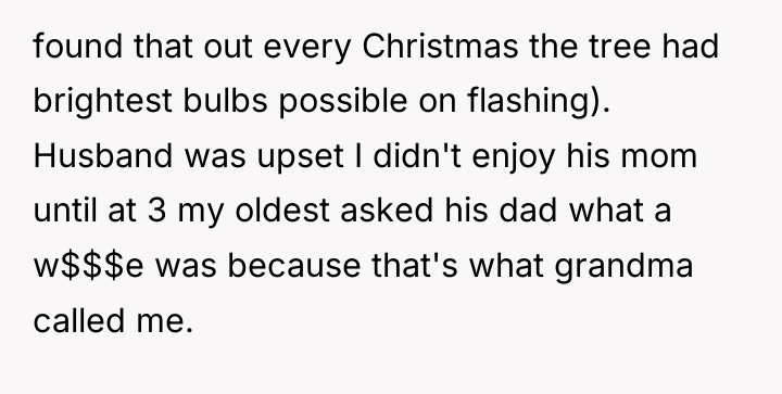 found that out every Christmas the tree had brightest bulbs...