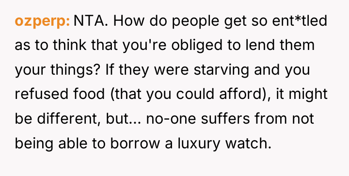 ozperp NTA. How do people get so ent*tled as to...