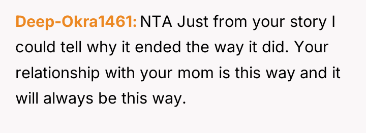 Deep-Okra1461 NTA Just from your story I could tell why...