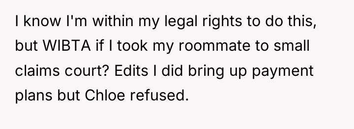 I know I'm within my legal rights to do this,...