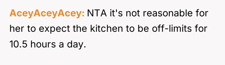 AceyAceyAcey NTA it's not reasonable for her to expect the...