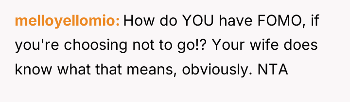 melloyellomio How do YOU have FOMO, if you're choosing not...