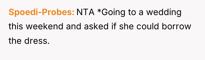 Spoedi-Probes NTA *Going to a wedding this weekend and asked...