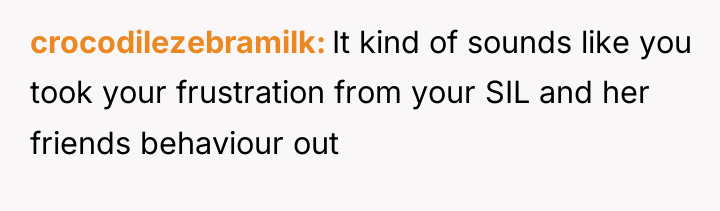 crocodilezebramilk It kind of sounds like you took your frustration...