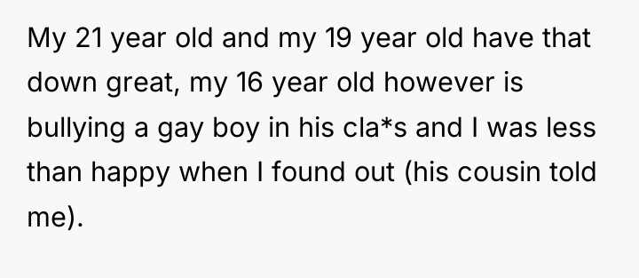 My 21 year old and my 19 year old have...
