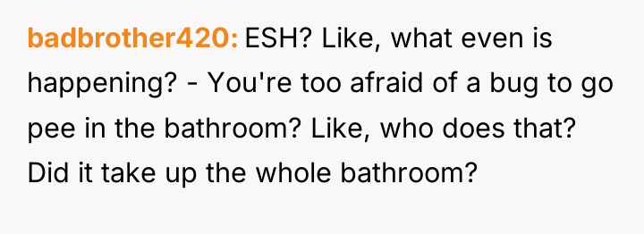 badbrother420 ESH? Like, what even is happening? - You're too...