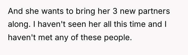 And she wants to bring her 3 new partners along....