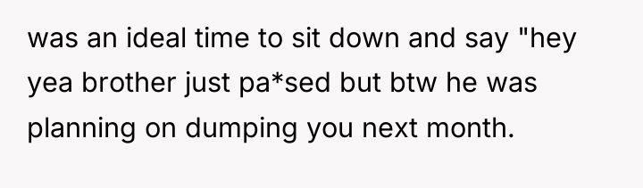 was an ideal time to sit down and say "hey...
