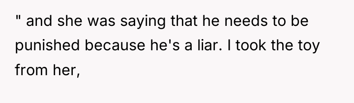 " and she was saying that he needs to be...