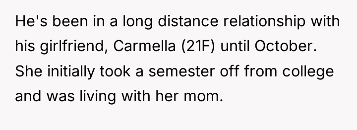 He's been in a long distance relationship with his girlfriend,...