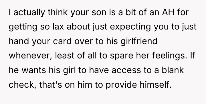 I actually think your son is a bit of an...