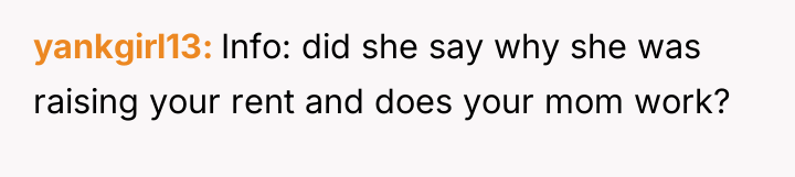 yankgirl13 Info: did she say why she was raising your...