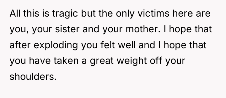 All this is tragic but the only victims here are...