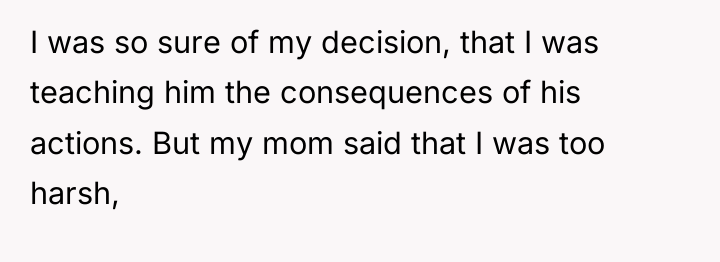 I was so sure of my decision, that I was...