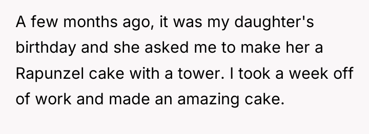 A few months ago, it was my daughter's birthday and...