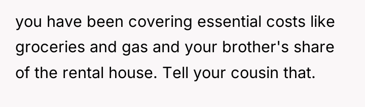 you have been covering essential costs like groceries and gas...