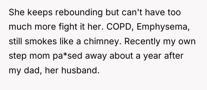 She keeps rebounding but can't have too much more fight...