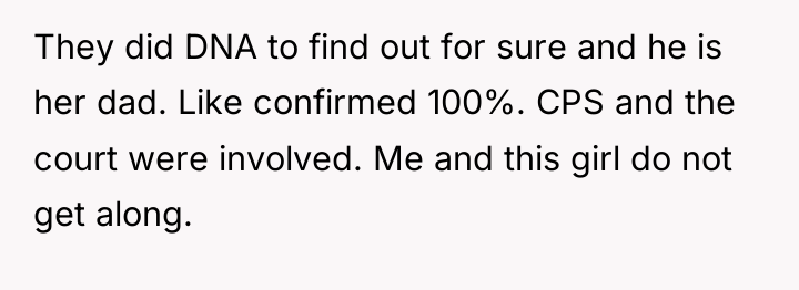 They did DNA to find out for sure and he...