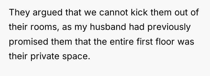 They argued that we cannot kick them out of their...