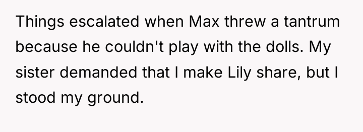 Things escalated when Max threw a tantrum because he couldn't...