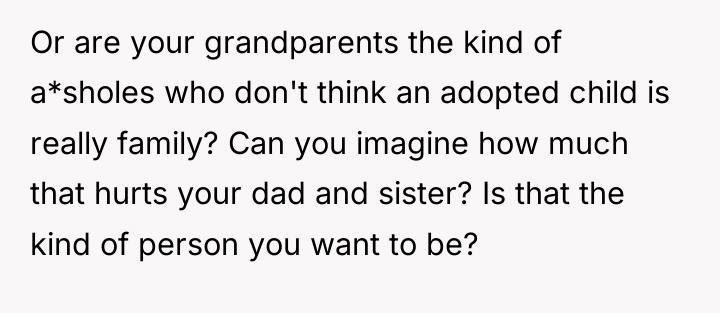 Or are your grandparents the kind of a*sholes who don't...