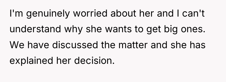I'm genuinely worried about her and I can't understand why...