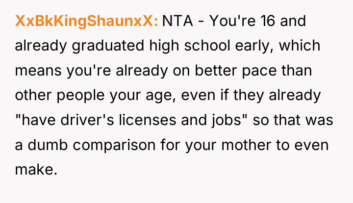 XxBkKingShaunxX NTA - You're 16 and already graduated high school...