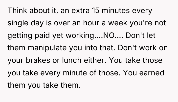 Think about it, an extra 15 minutes every single day...