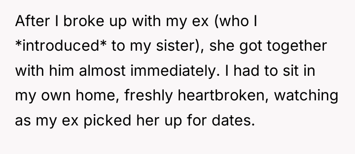 After I broke up with my ex (who I *introduced*...