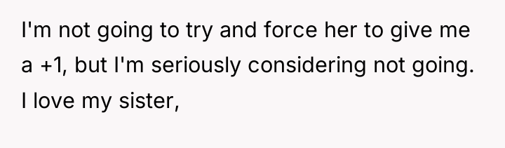 I'm not going to try and force her to give...
