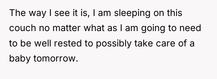 The way I see it is, I am sleeping on...
