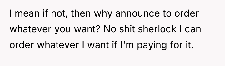 I mean if not, then why announce to order whatever...