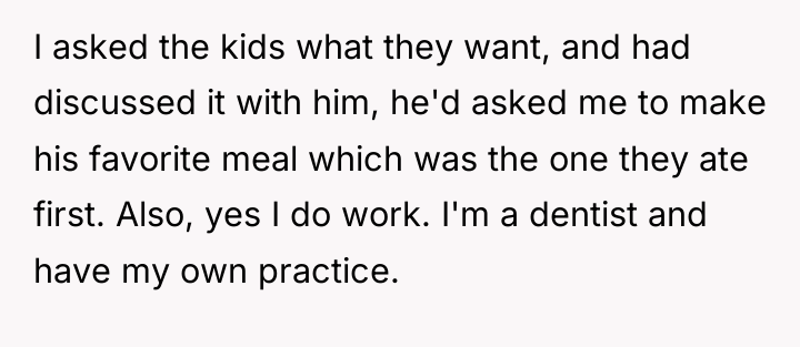I asked the kids what they want, and had discussed...