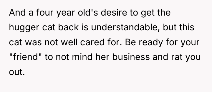 And a four year old's desire to get the hugger...