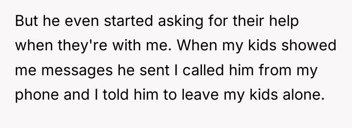 But he even started asking for their help when they're...