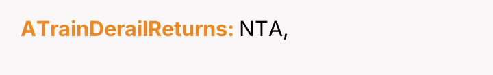 ATrainDerailReturns NTA,
