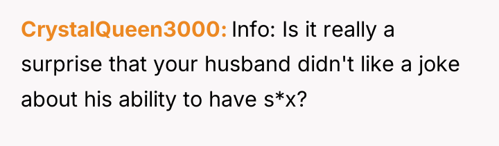 CrystalQueen3000 Info: Is it really a surprise that your husband...