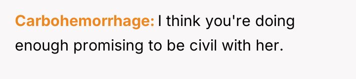 Carbohemorrhage I think you're doing enough promising to be civil...