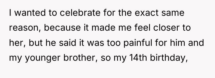 I wanted to celebrate for the exact same reason, because...